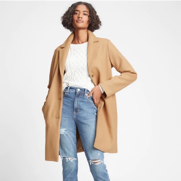 Top Coat Camel Wool Blend 